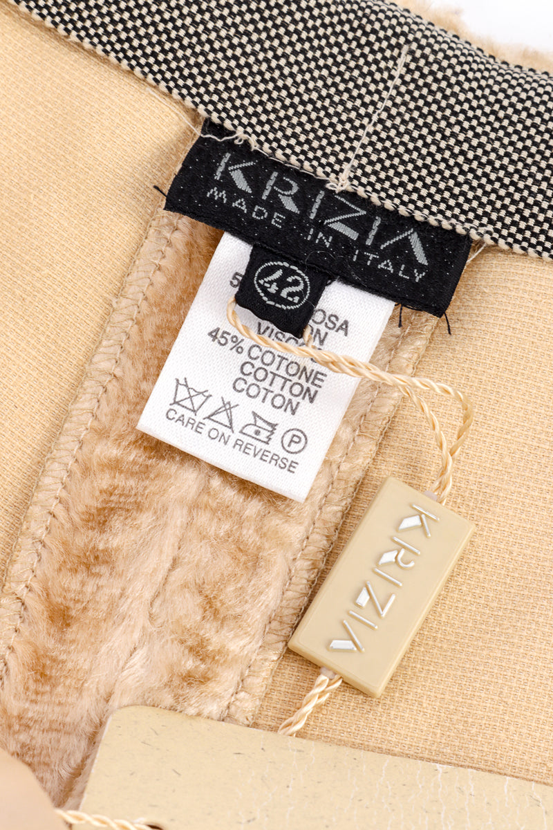 Textured Faux Fur Pant by Krizia label @recessla