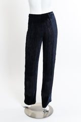 Vintage Krizia Velvet Burnout Pant back on mannequin @recessla