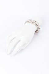 Sterling Silver Flat Link Bracelet by Antonio Pineda mannequin hand @Recess LA