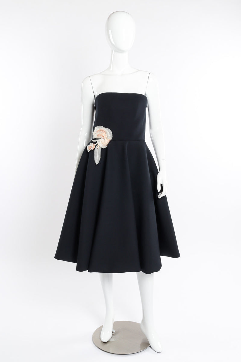Lanvin 2013 F/W Strapless Floral Appliqu Dress Recess Lanvin 2013 F/W Strapless Floral Appliqu Dress Recess