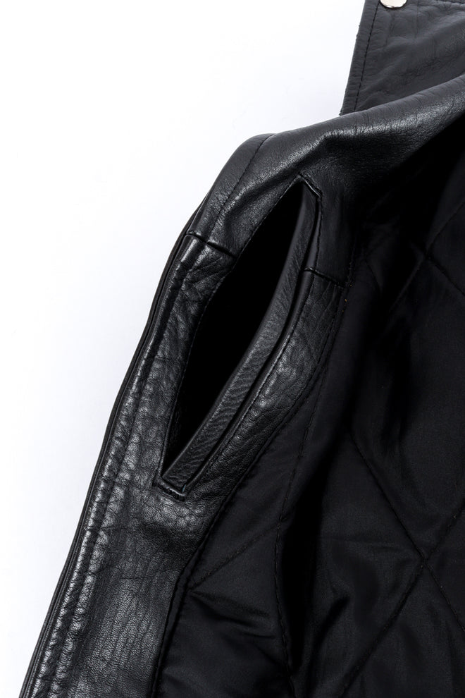 LA Roxx Custom Elvis Leather Biker Jacket welt pocket @recess la