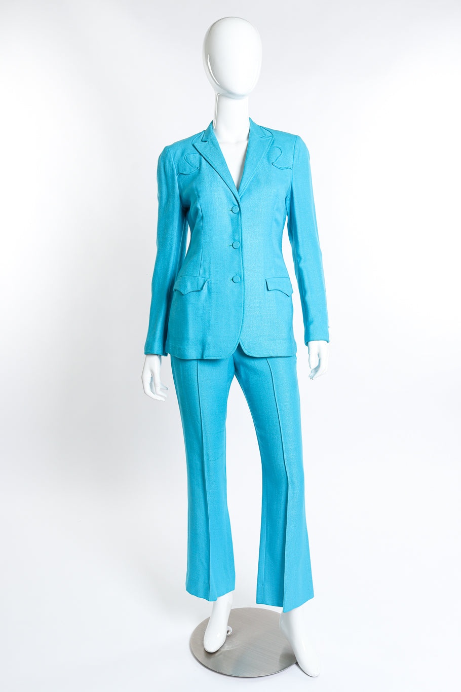 Vintage Lasso Western Jacket & Pant Suit front on mannequin @recess la