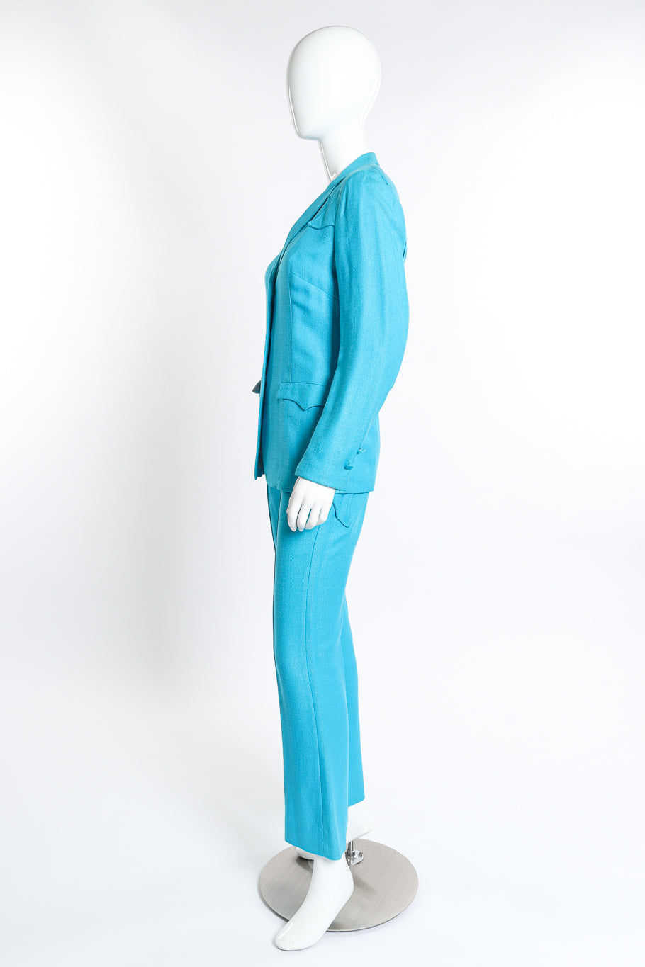 Vintage Lasso Western Jacket & Pant Suit side on mannequin @recess la
