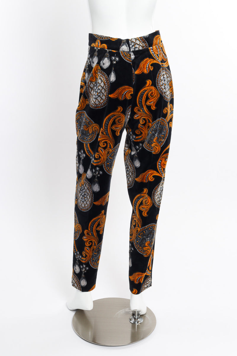 Vintage Laurél Baroque Velvet Pant back on mannequin @recessla