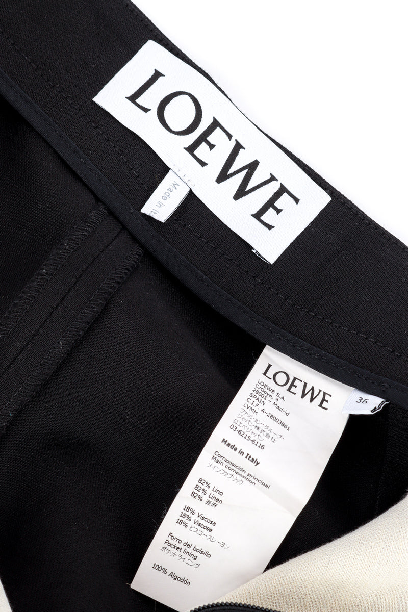 Loewe Pleat Panel Culottes label @RECESS LA