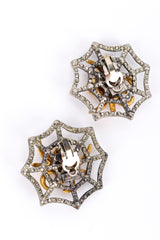 Spider earrings by Lorenz Paris on white background backs @recessla