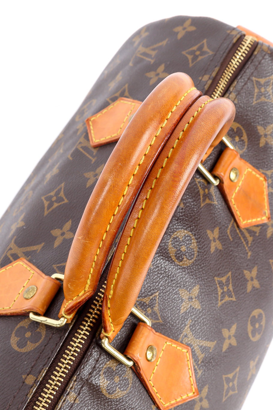 Louis Vuitton classic monogram speedy 30 bag handle details @recessla