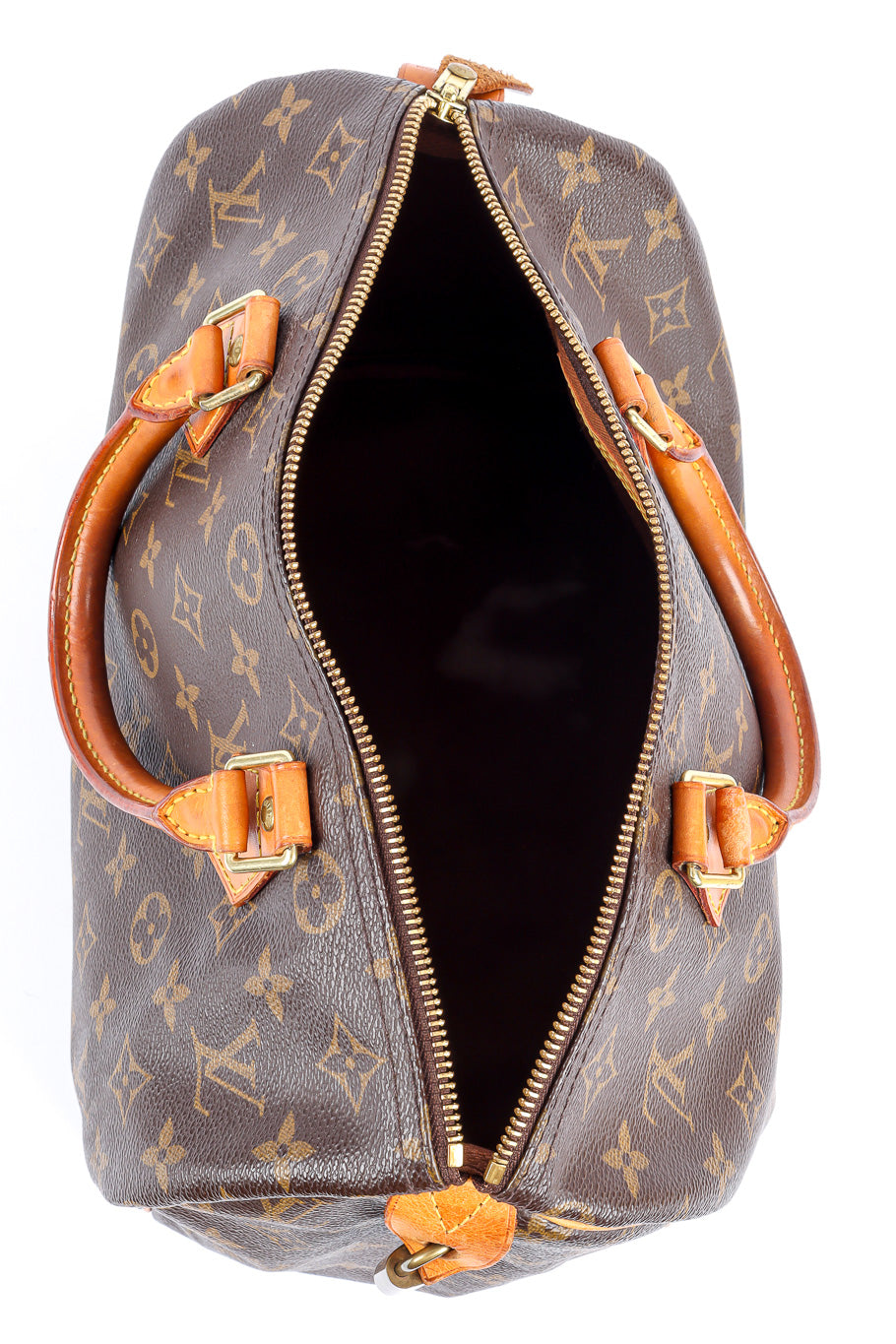 Louis Vuitton classic monogram speedy 30 bag zipper detail @recessla