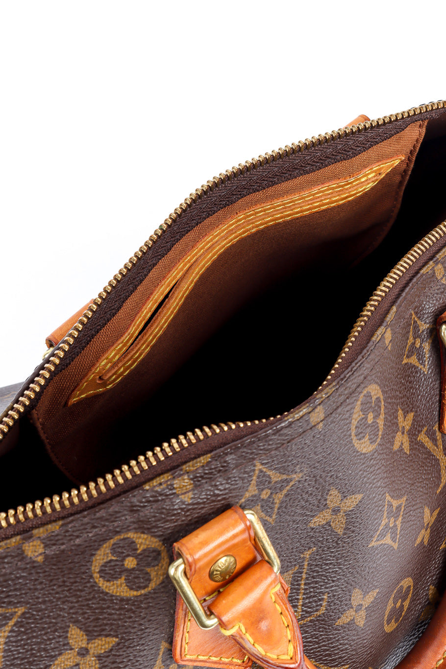 Louis Vuitton classic monogram speedy 30 bag inside pocket @recessla