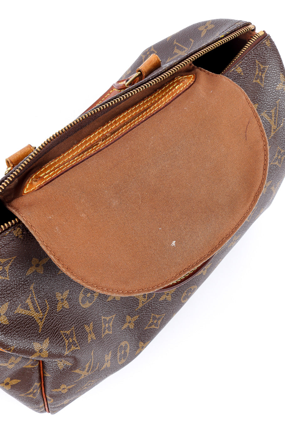 Vintage Louis Vuitton Classic Monogram Speedy 30 Bag II inner pocket closeup @Recessla