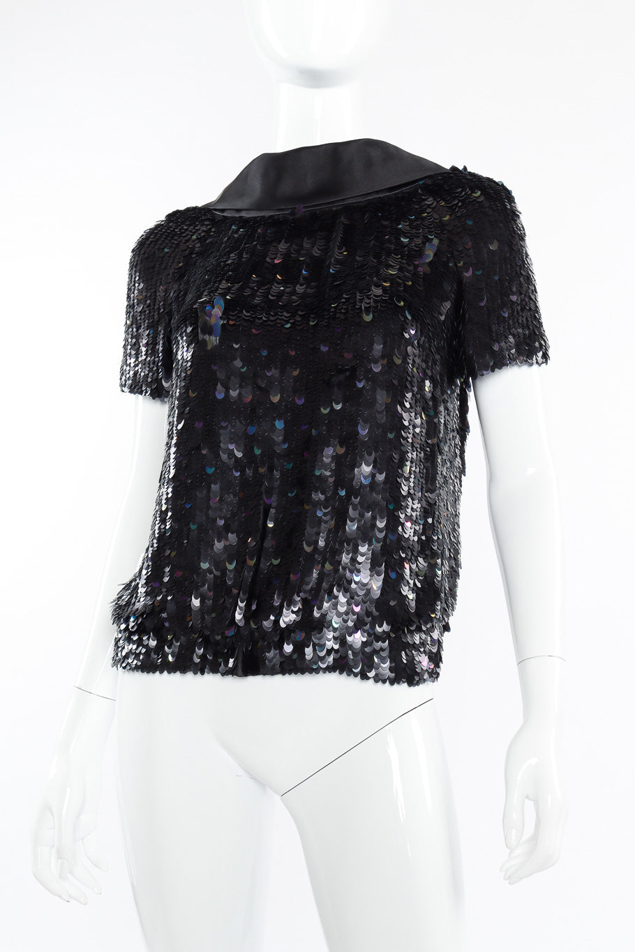 Louis Vuitton sequin blouse on mannequin @recessla