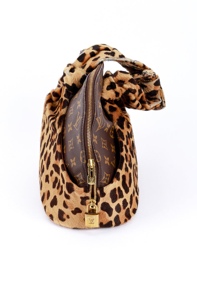 Louis Vuitton x Alaïa 1996 "La Centenaire" Leopard Print Alma Bag side @RECESS LA