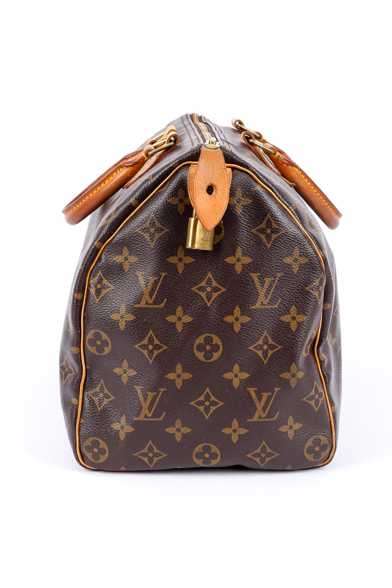 Vintage Louis Vuitton Classic Monogram Speedy 35 Bag alternate side view @Recessla