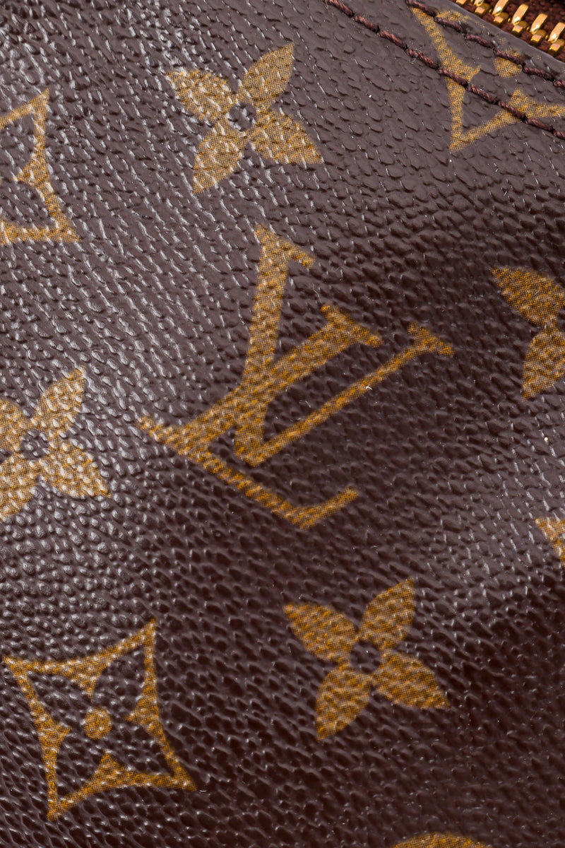 Vintage Louis Vuitton Classic Monogram Speedy 35 Bag monogram pattern closeup @Recessla