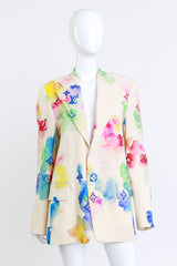 Louis Vuitton Watercolor Logo Blazer front on mannequin @recess la