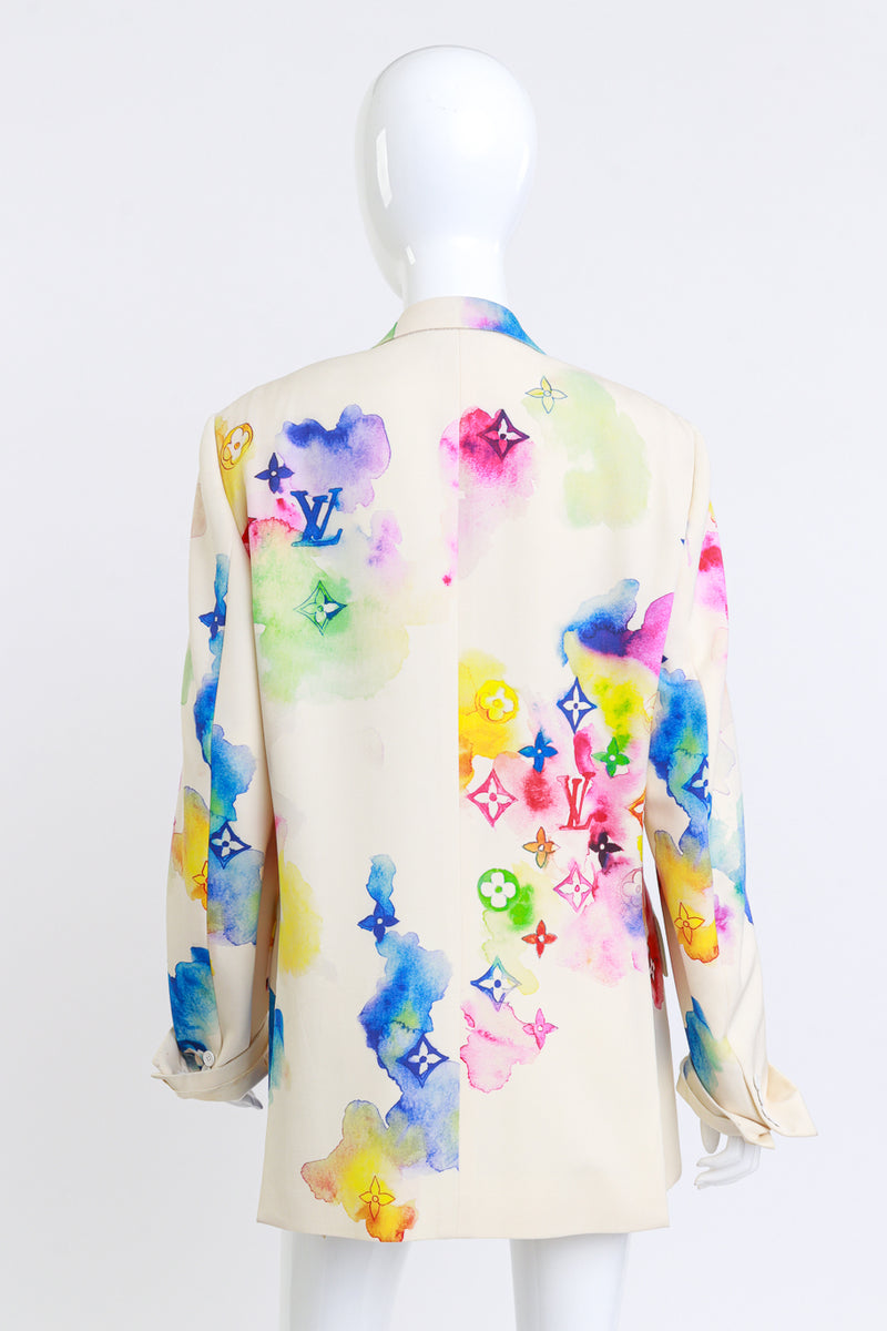 Louis Vuitton Watercolor Logo Blazer back on mannequin @recess la