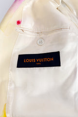 Louis Vuitton Watercolor Logo Blazer label @recess la