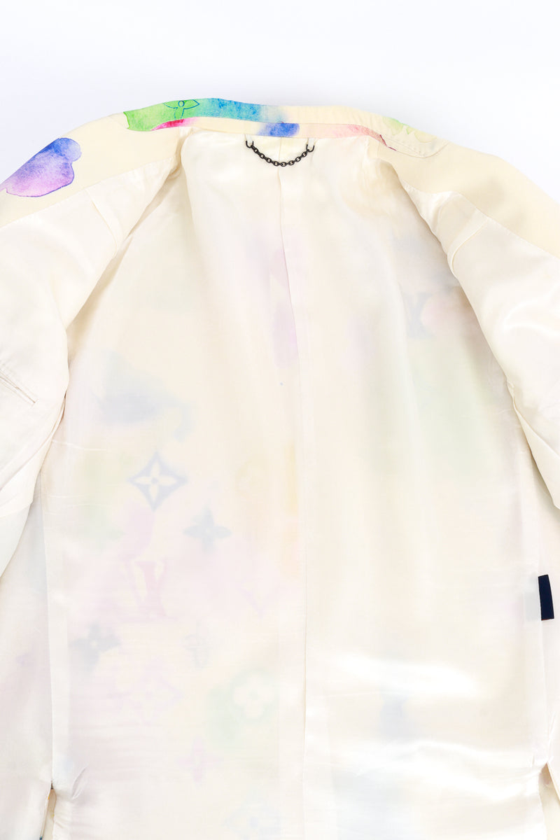 Louis Vuitton Watercolor Logo Blazer lining @recess la