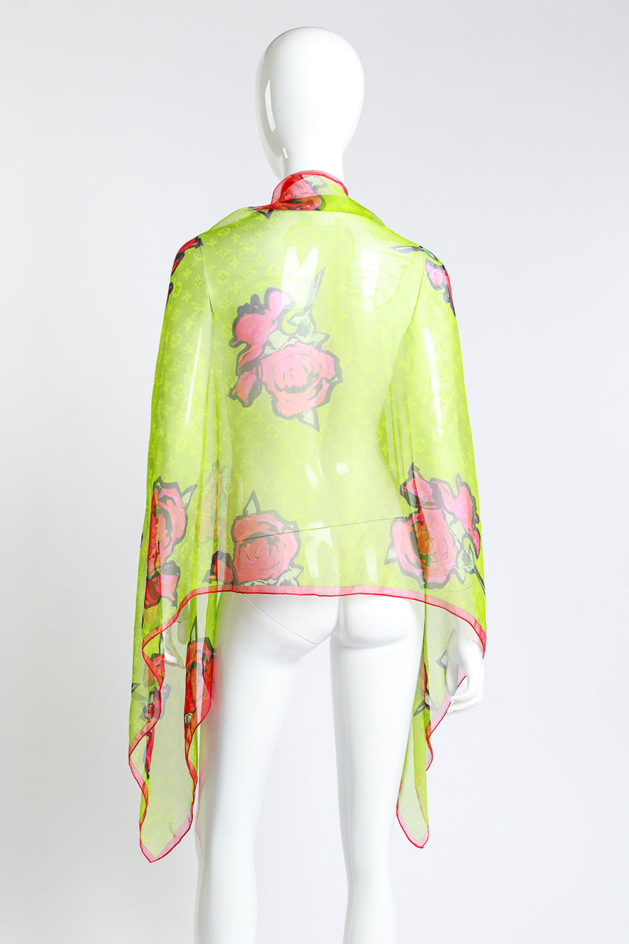 Louis Vuitton Stephen Sprouse Graffiti Rose Scarf – Recess