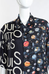 Louis Vuitton Galaxy Button Down front closure closeup on mannequin @recess la