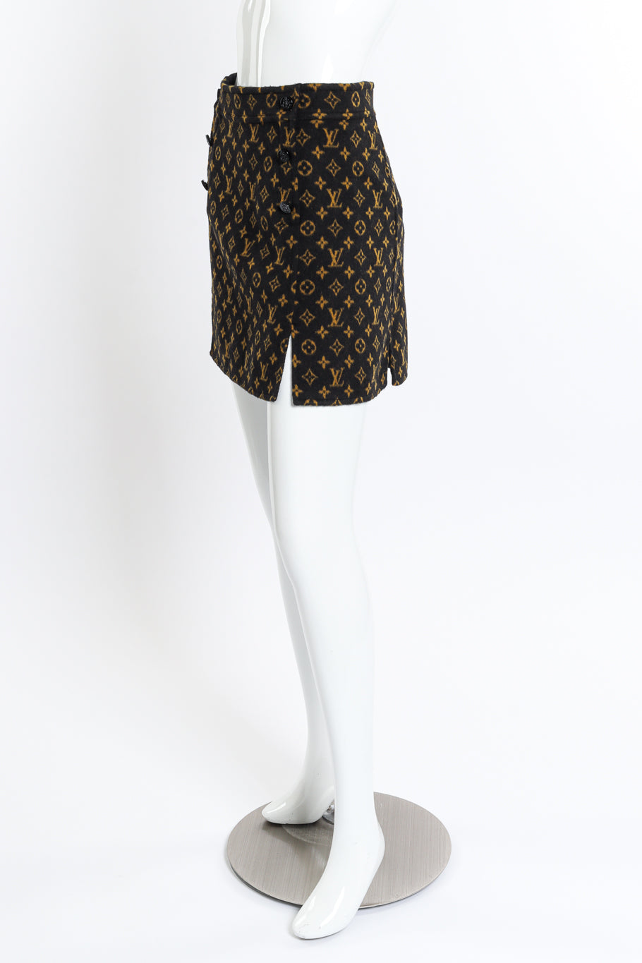 Louis Vuitton Monogram Slit Skirt side on mannequin @recess la