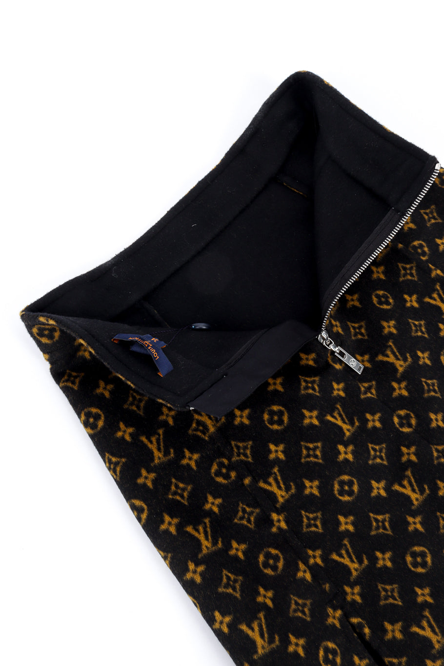 Louis Vuitton Monogram Slit Skirt back unzipped @recess la