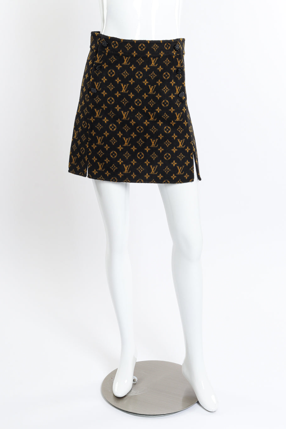 Louis Vuitton Monogram Slit Skirt front on mannequin @recess la