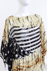 La Vetta Tiger Stripes & Dots Burnout Caftan Cover Up detail on mannequin @RECESS LA