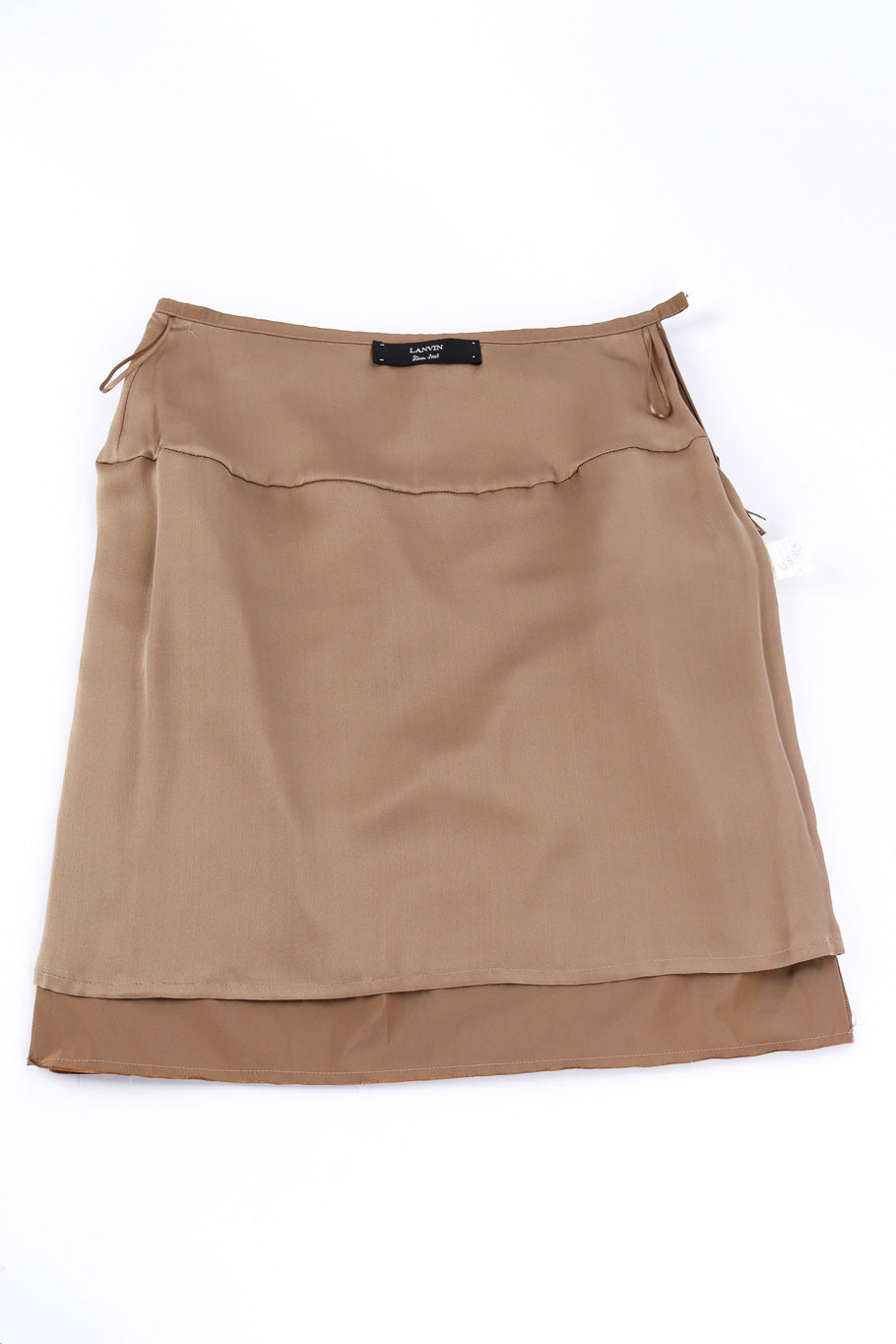 Vintage Lanvin Tiered Fringe Skirt view of lining @recessla