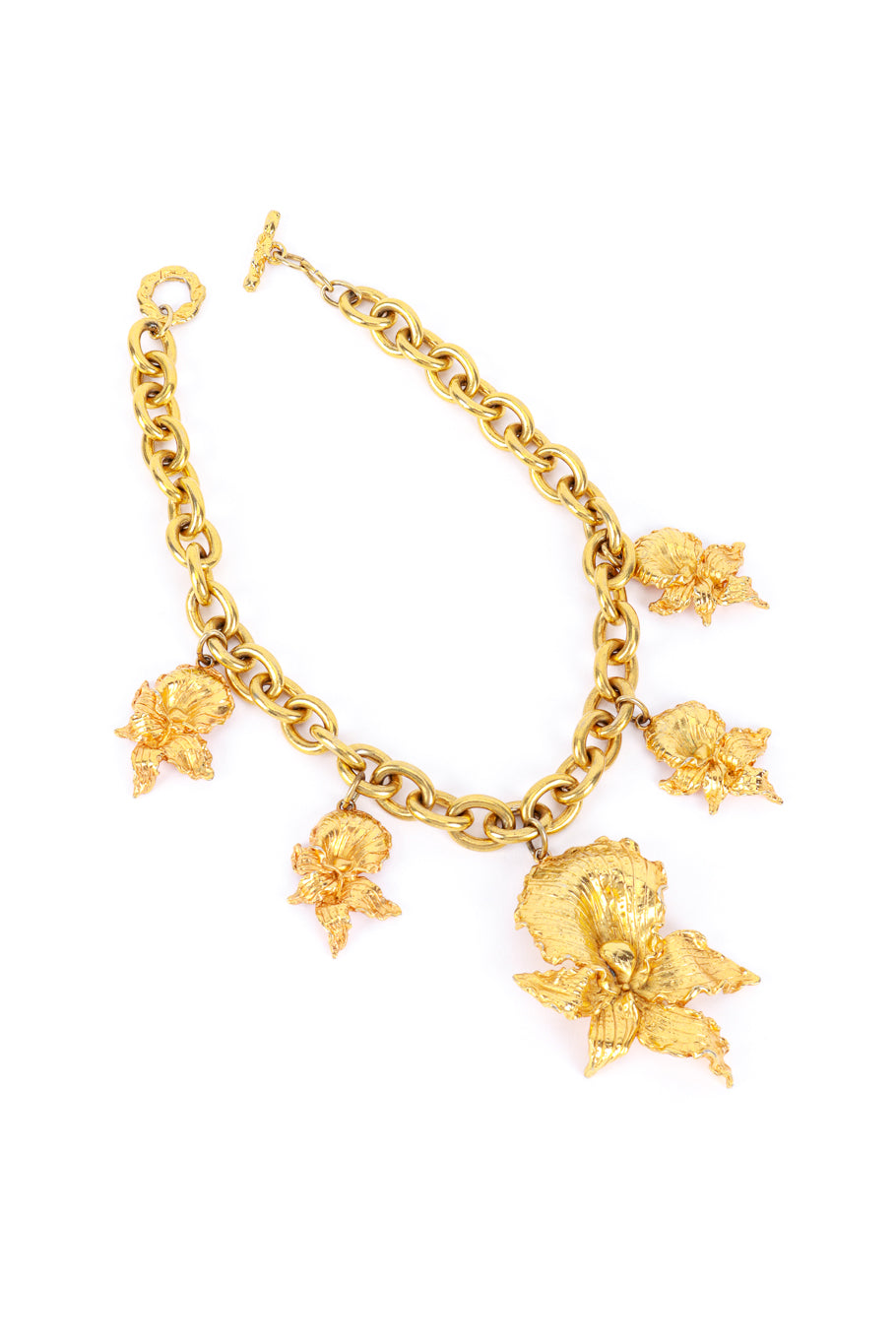 Leonard Golden Orchid Collar Necklace @RECESS LA