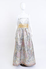 Paisley Brocade Gown by Leonard on mannequin @ Recess LA