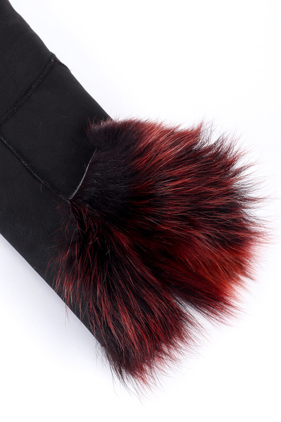 Vintage Les Habitudes Fur Trim Jacket sleeve closeup @recessla