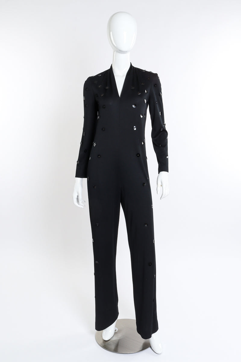 Mirror Disc Jumpsuit by Lilli Diamond on mannequin @recessla