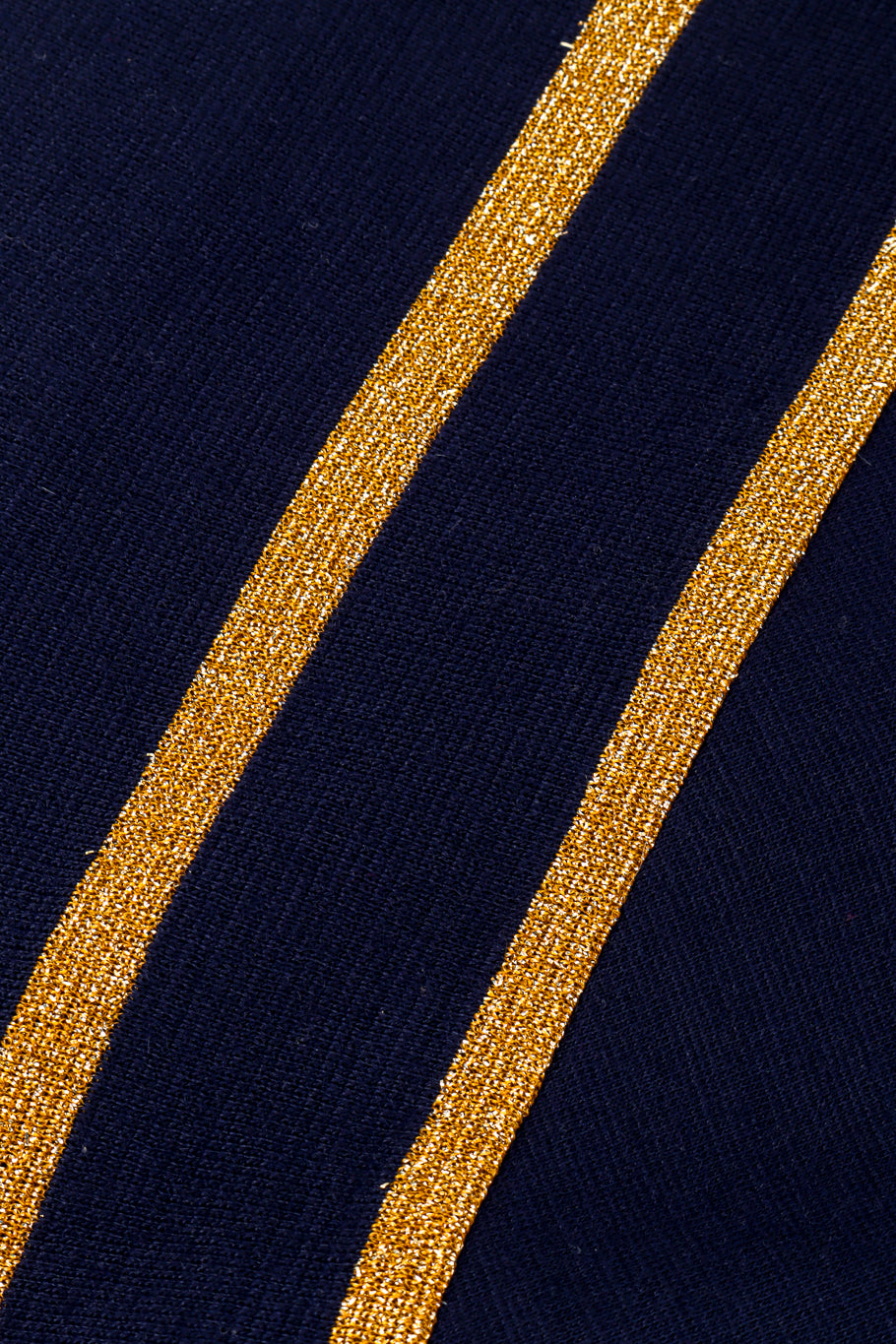 Vintage Lillie Rubin Metallic Stripe Knit Dress stripe closeup @recess la