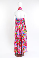 Lillie Rubin Floral Jumpsuit & Shawl on mannequin back @RECESS LA