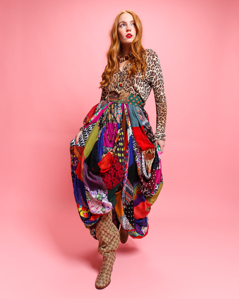 Vintage Dolce & Gabbana 1993 S/S Patchwork Bubble Skirt – Recess