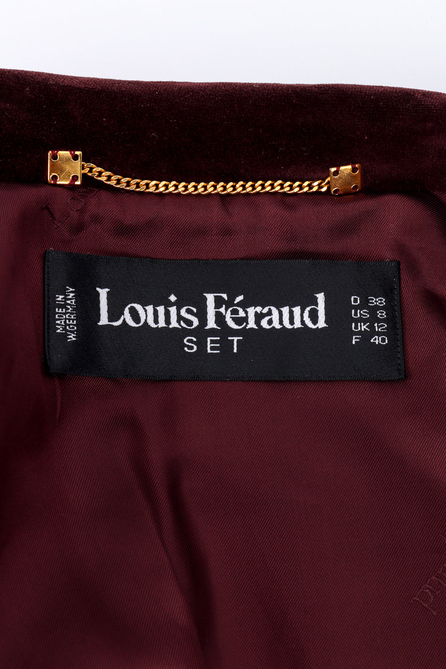 Vintage Louis Féraud Abstract Print Velvet Jacket – Recess