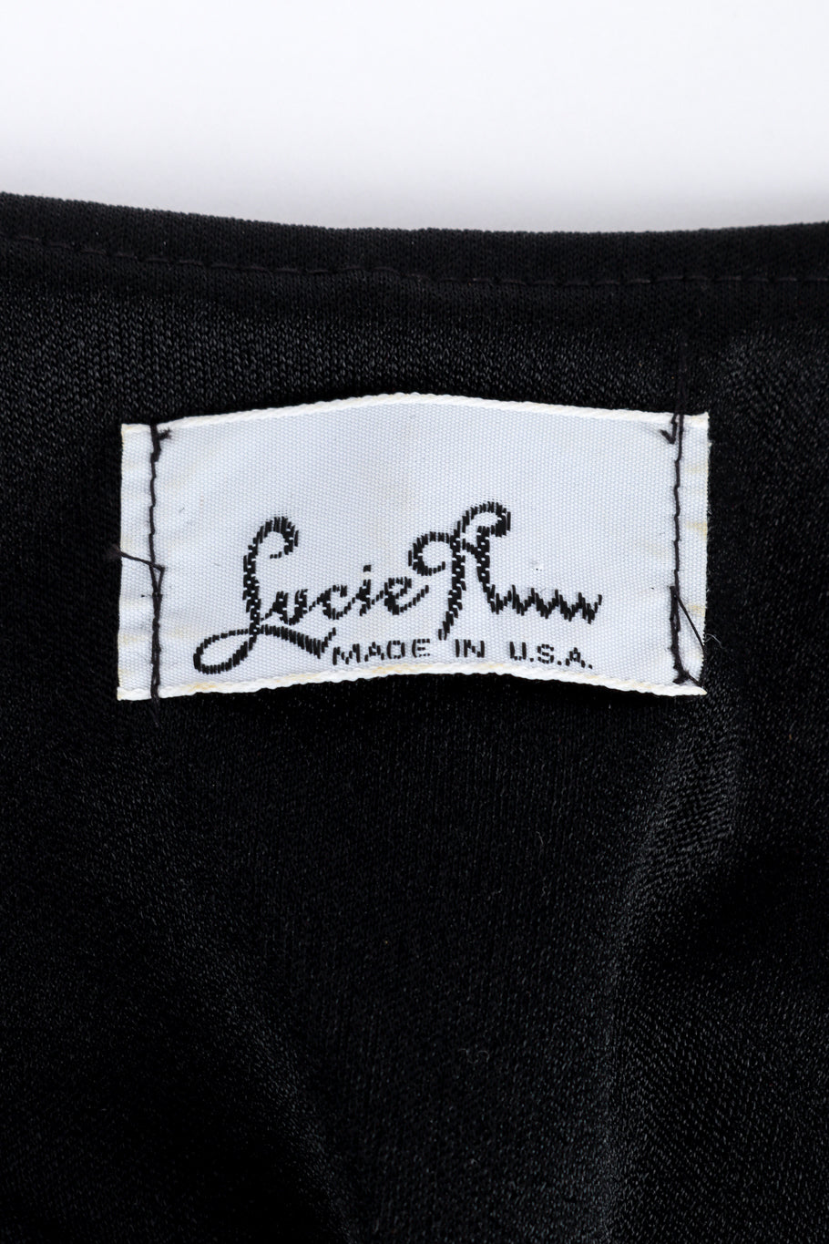 Vintage Lucie Ann Batwing Kaftan Dress label detail @RECESS LA