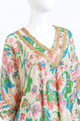 Lucie Ann Floral Brocade Metallic Caftan on mannequin @RECESS LA