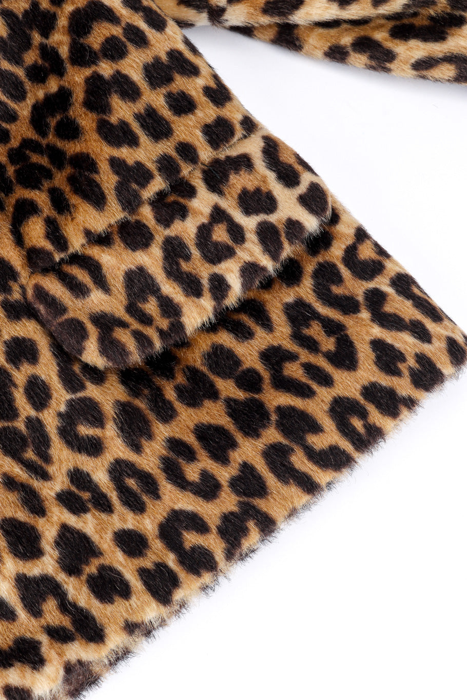 Vintage Marcus Leopard Print Jacket patch pocket closeup @recessla