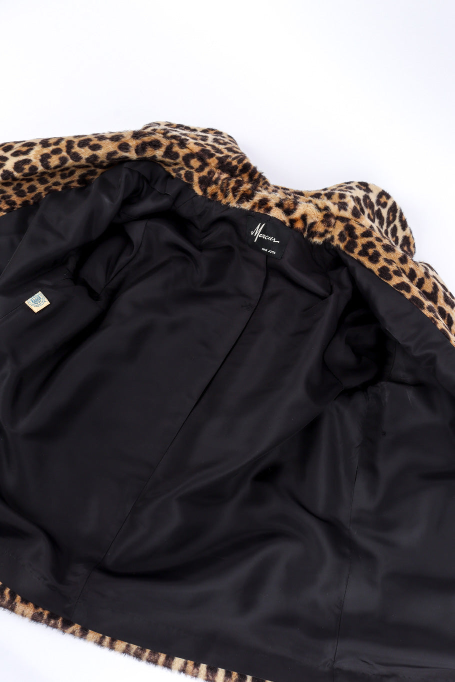 Vintage Marcus Leopard Print Jacket view of lining @recessla