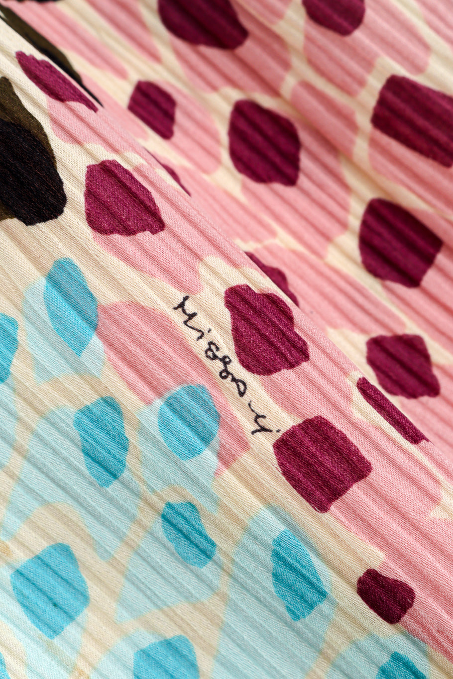 2005 F/W Ruche Beaded Halter Dress by Missoni signed print @recessla