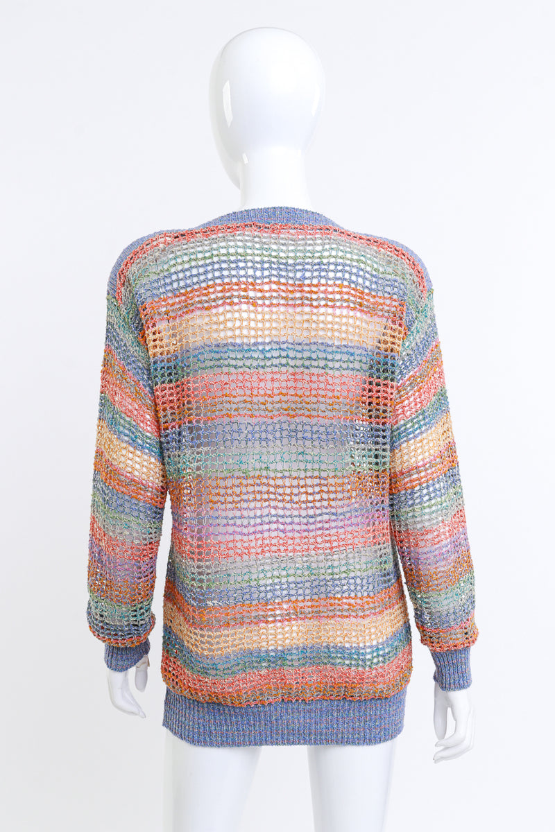 Missoni Crochet Knit Pastel Stripe Top on mannequin @RECESS LA