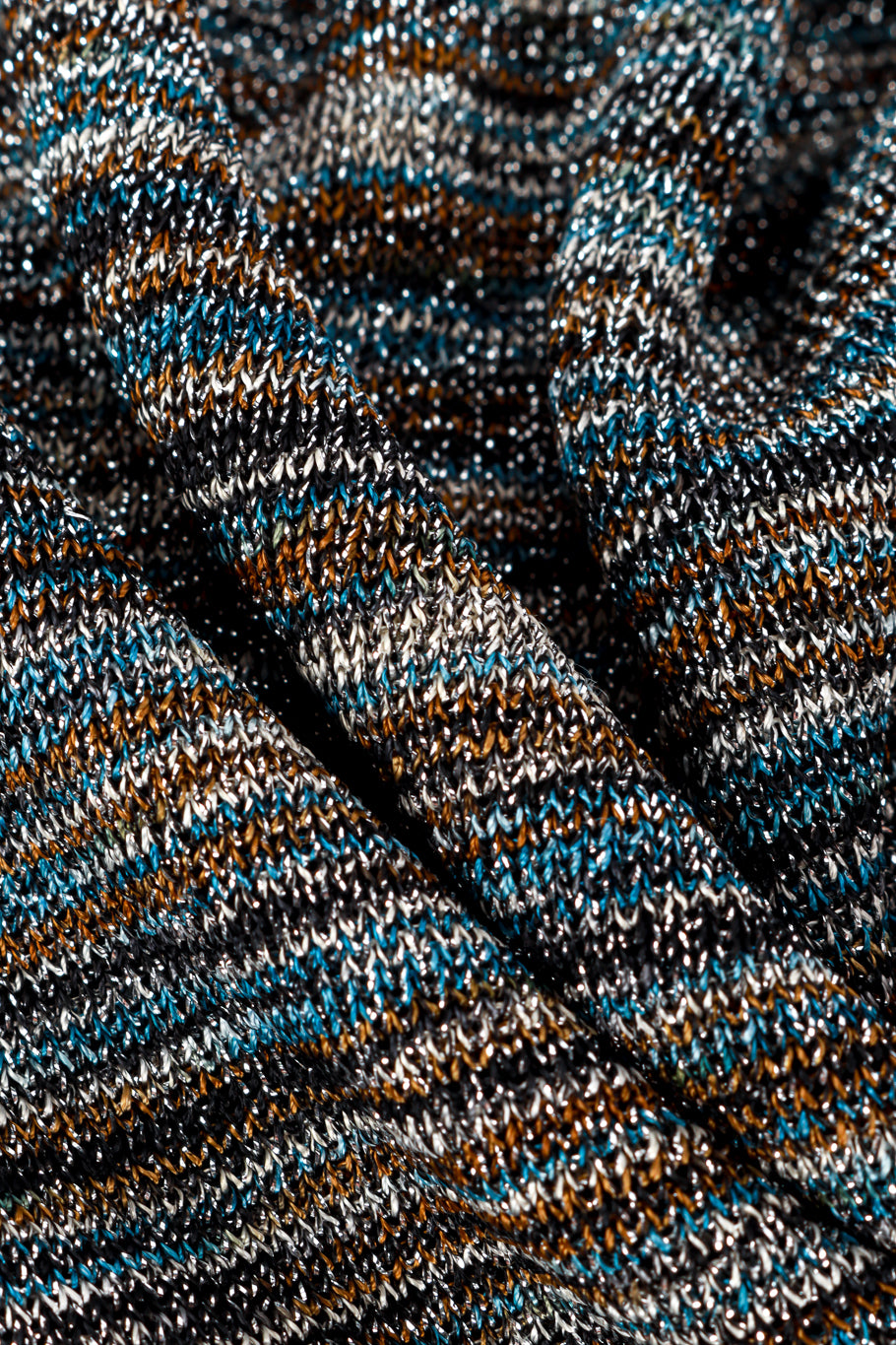 Striped Crop Top & Trouser Set trouser fabric detail @RECESS LA