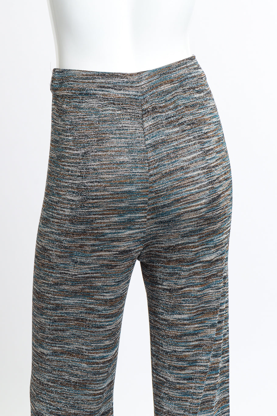 Striped Crop Top & Trouser Set trouser back detail on mannequin @RECESS LA