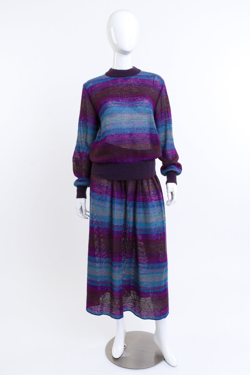 Missoni Striped Knit Sweater & Skirt Set on mannequin @RECESS LA