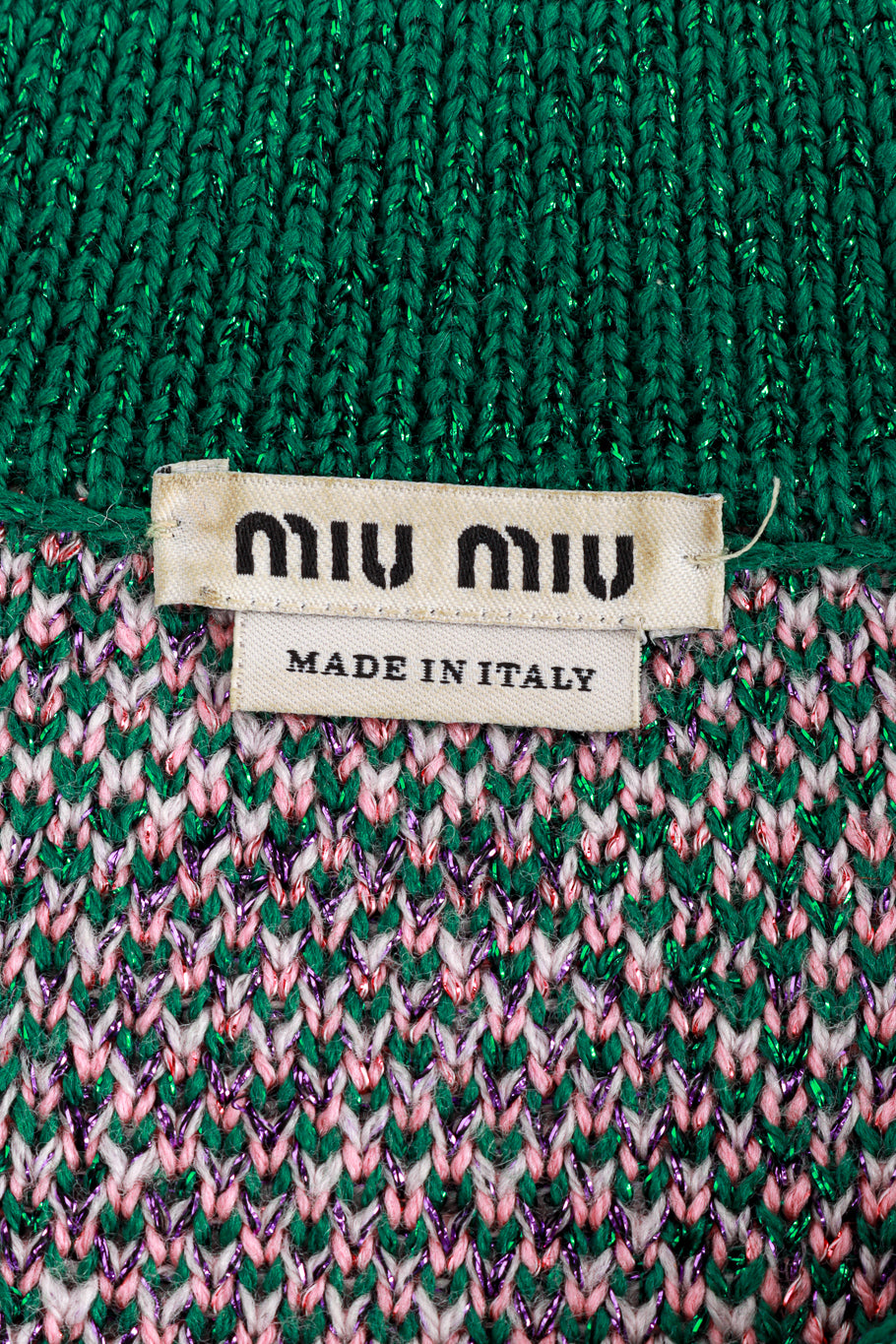 2014 F/W Check Knit Mini Skirt Set label  @RECESS LA
