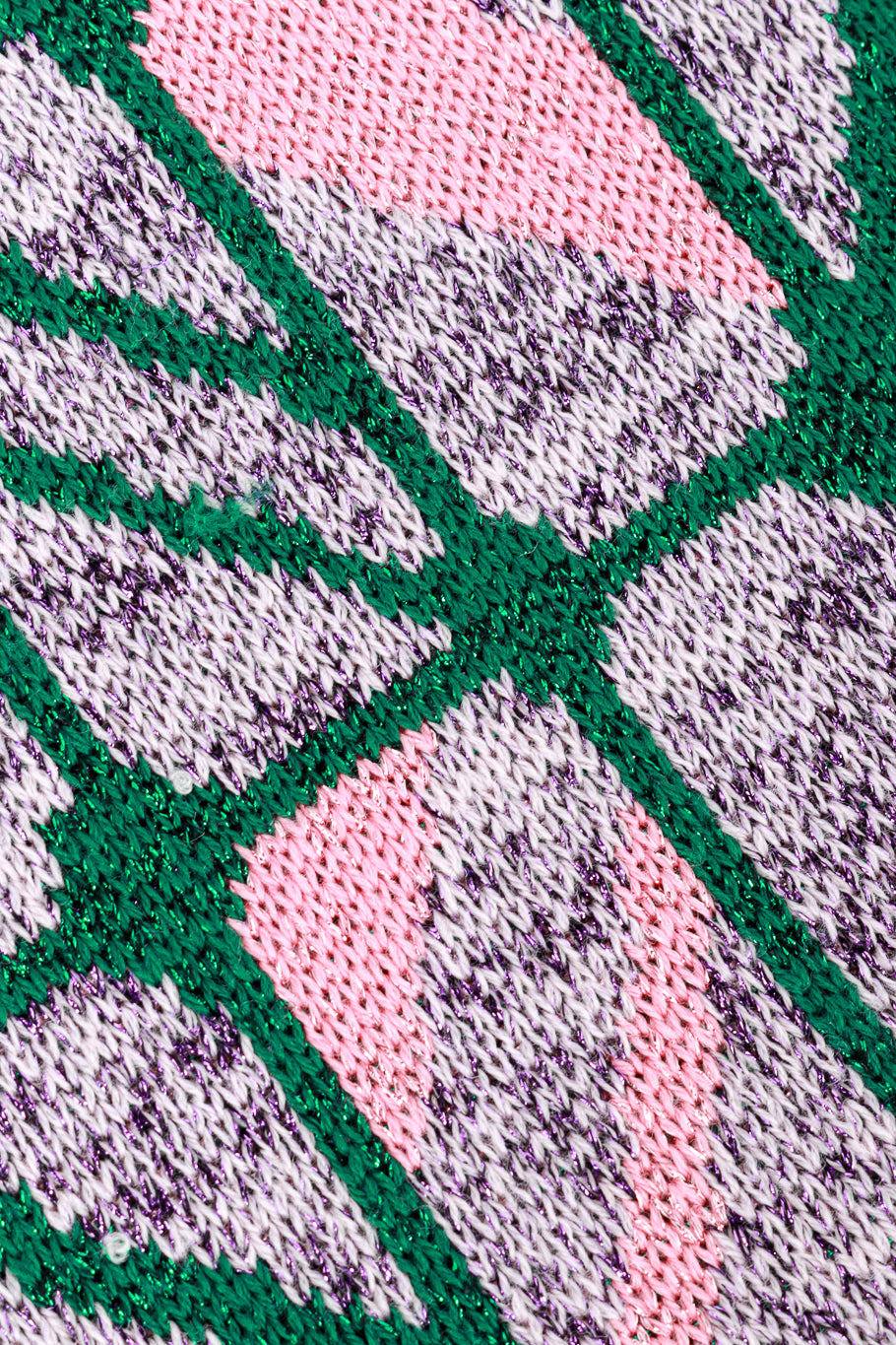 2014 F/W Check Knit Mini Skirt Set fabric flat lay  @RECESS LA