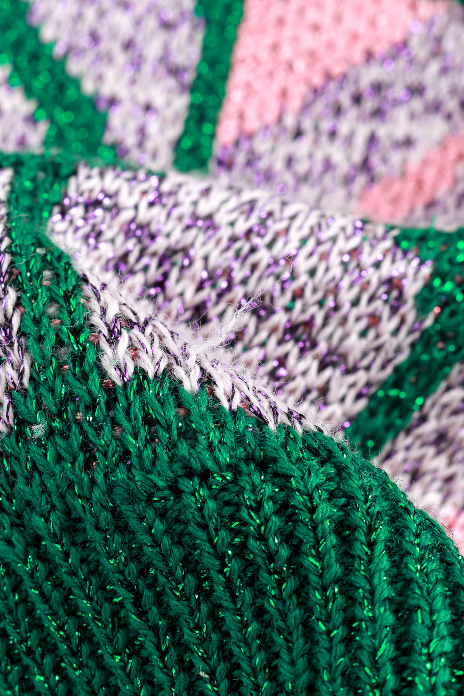 2014 F/W Check Knit Mini Skirt Set fabric fray  @RECESS LA