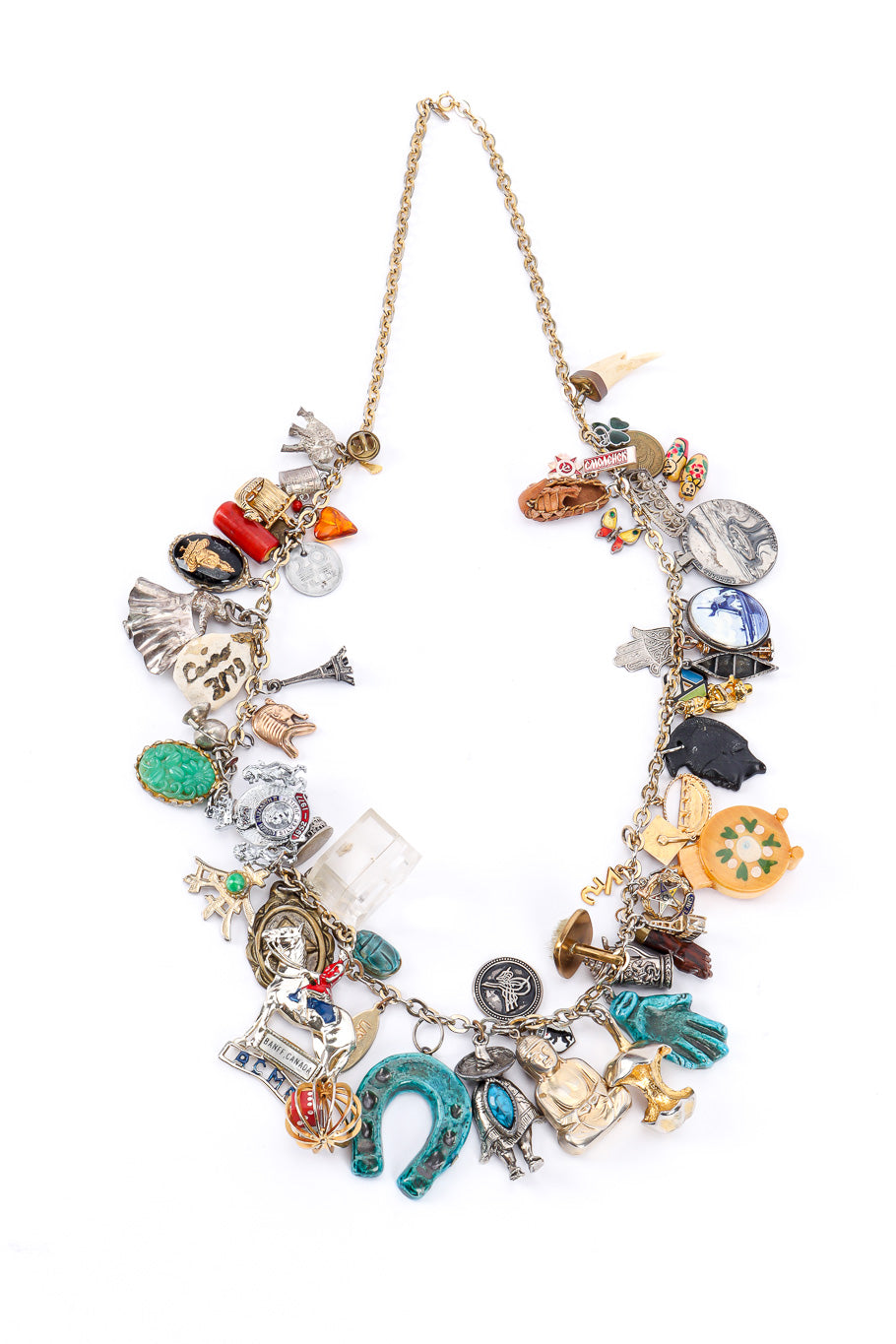 Charm necklace by Monet on white background @recessla